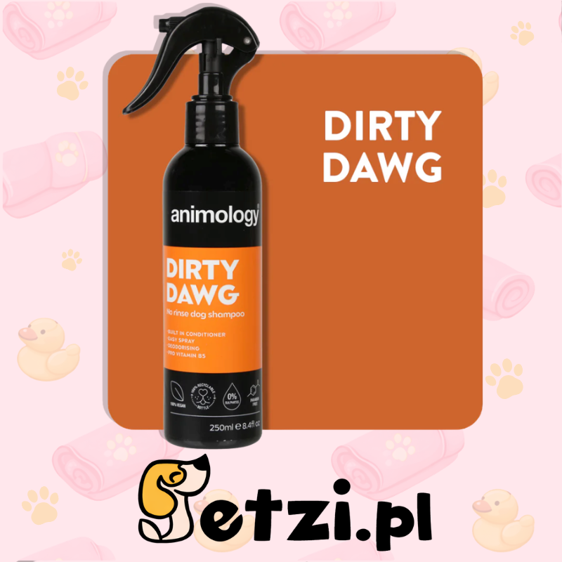 ANIMOLOGY DIRTY DAWG NO RINSE SHAMPOO - SUCHY SZAMPON DLA PSÓW