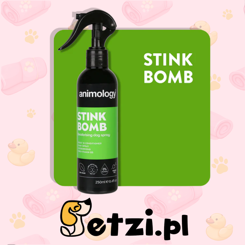 ANIMOLOGY STINK BOMB REFRESHING SPRAY - ODŻYWKA ODŚWIEŻAJĄCA SIERŚĆ PSA