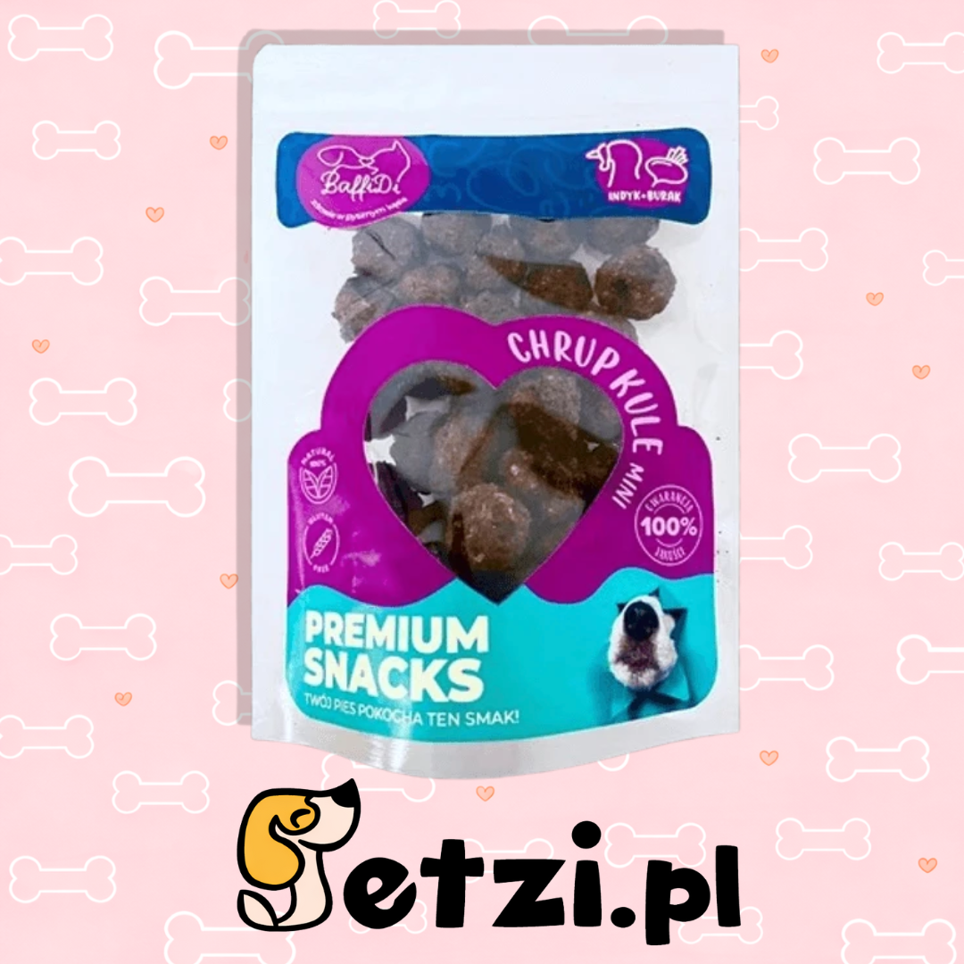BAFFIDI CHRUPKULE MINI PRZYSMAKI DLA PSA INDYK Z BURAKIEM 100G