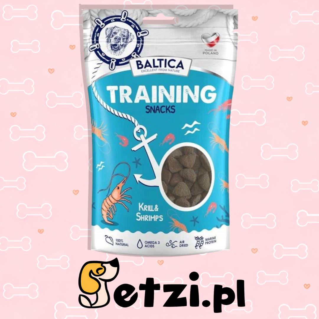 BALTICA EXCELLENT PRZYSMAKI DLA PSA TRAINING SNACKS KRILL&SHRIMPS 100G
