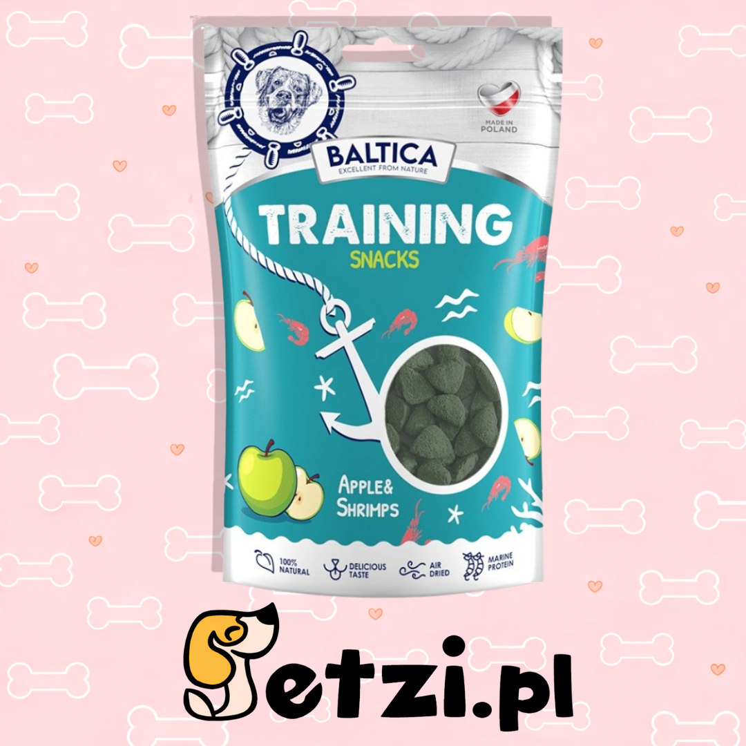 BALTICA EXCELLENT PRZYSMAKI DLA PSA TRAINING SNACKS SHRIMPS&APPLE 100G