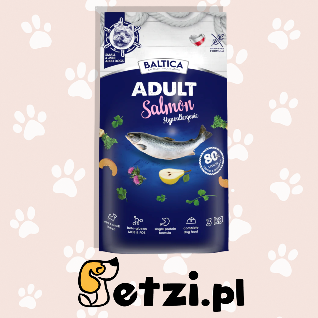 BALTICA HIPOALERGICZNA SUCHA KARMA DLA PSA SALMON XS/S 3KG