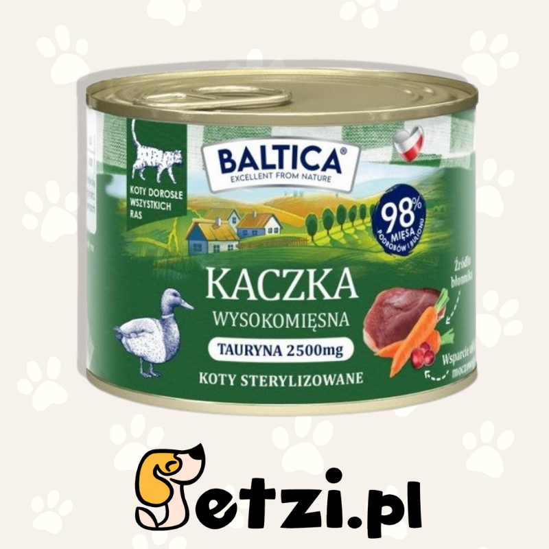 BALTICA MOKRA KARMA DLA KOTA KACZKA 185G
