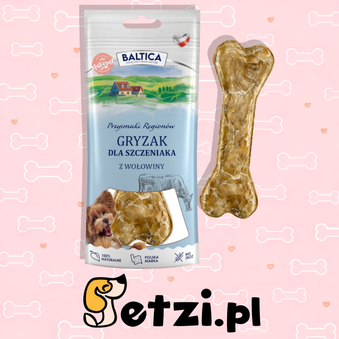 BALTICA SMAKI REGIONÓW GRYZAK DLA PSA KOŚĆ DLA SZCZENIĄT WOŁOWA 1SZT.