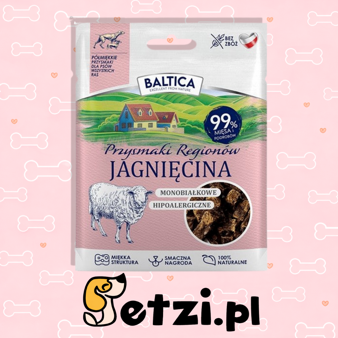 BALTICA SMAKI REGIONÓW PRZYSMAKI DLA PSA PÓŁMIĘKKIE JAGNIĘCINA 30G
