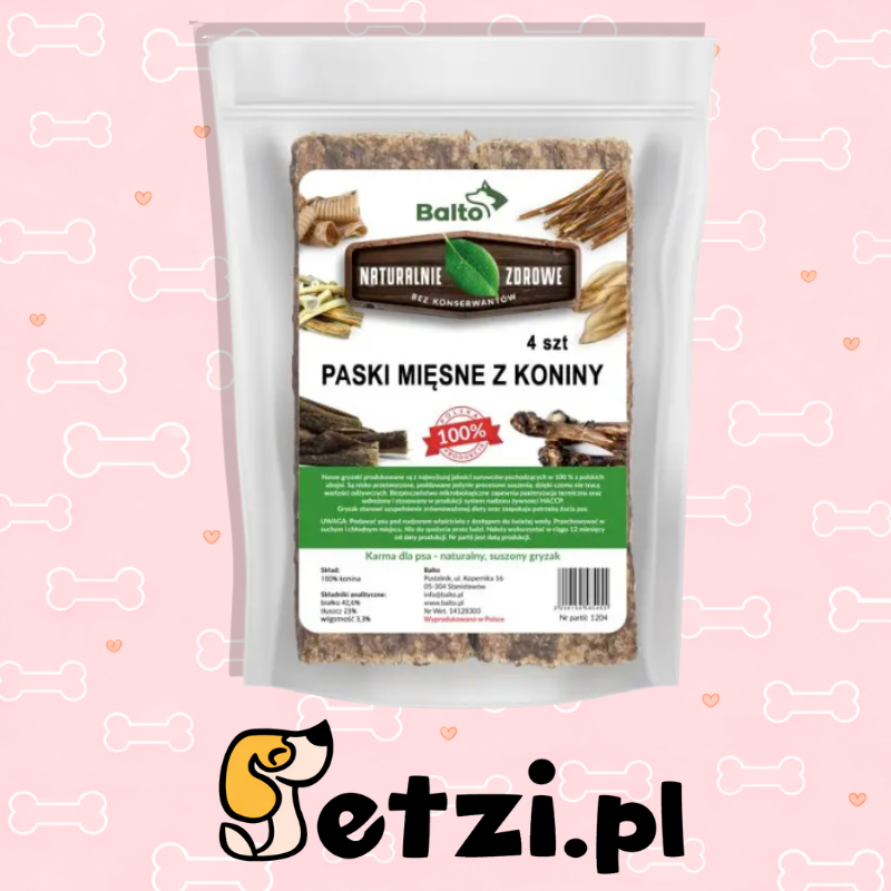 BALTO GRYZAK DLA PSA PASKI MIĘSNE Z KONINY