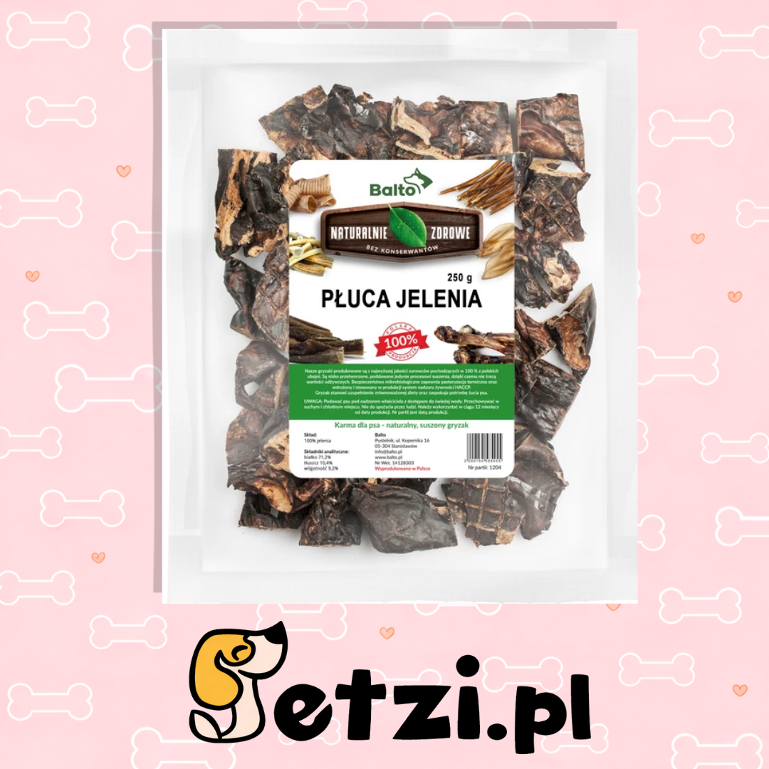 BALTO GRYZAK DLA PSA PŁUCA JELENIA 250G