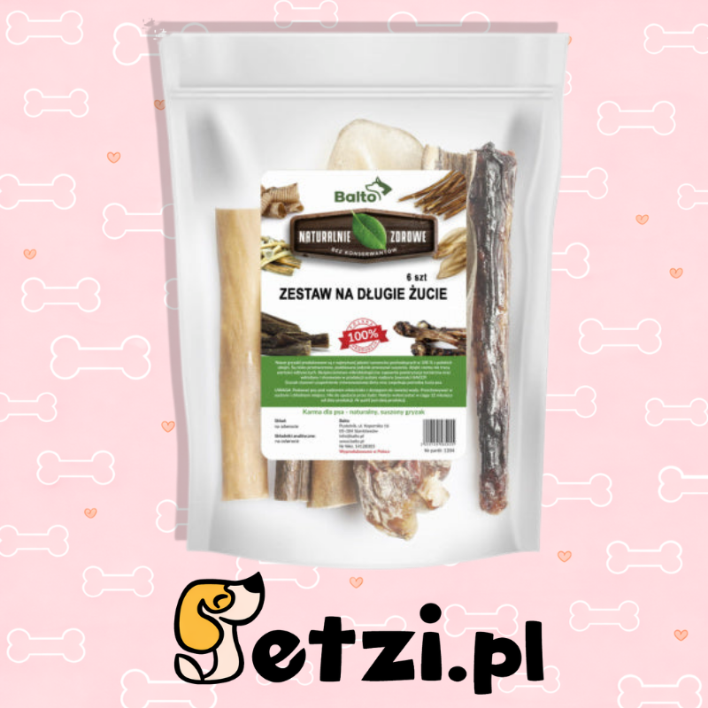 BALTO GRYZAK DLA PSA ZESTAW NA DŁUGIE ŻUCIE 6SZT