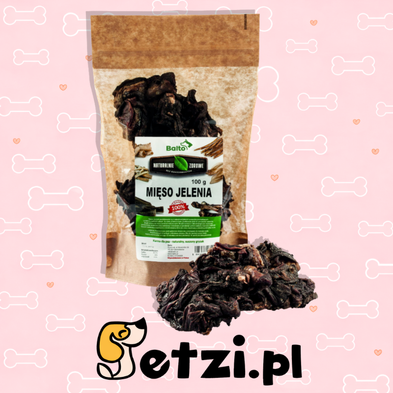 BALTO PREMIUM GRYZAK DLA PSA MIĘSO JELENIA 100G
