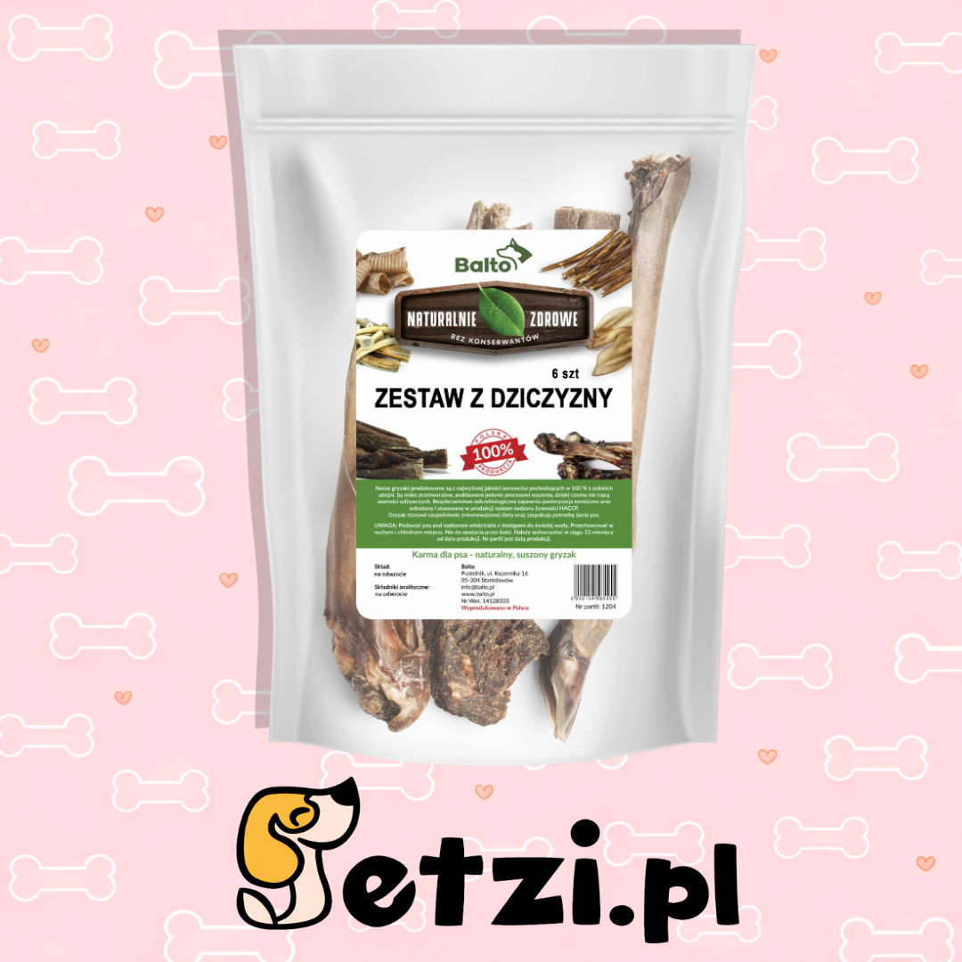 BALTO ZESTAW GRYZAK DLA PSA Z DZICZYZNY 6SZT
