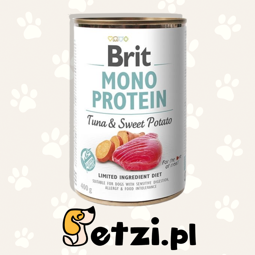 BRIT MONO MOKRA KARMA DLA PSA TUNA & SWEET POTATO 400G
