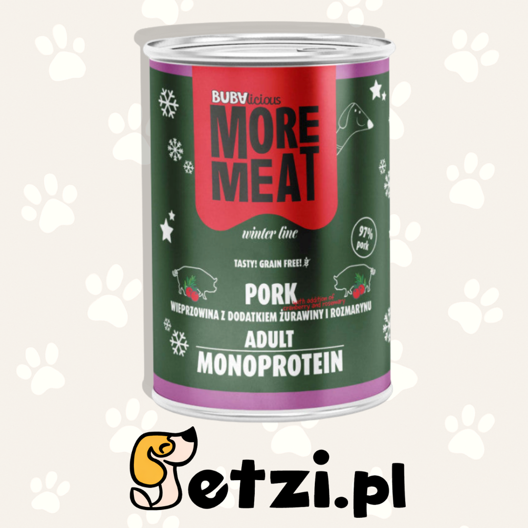 BUBA BUBALICIOUS MONO WINTER LINE MOKRA KARMA DLA PSA WIEPRZOWINA 400G