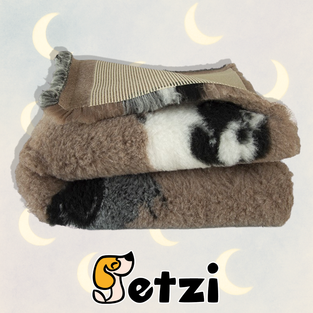 BUBA DRY BED 100X75CM OWCE BEŻOWE