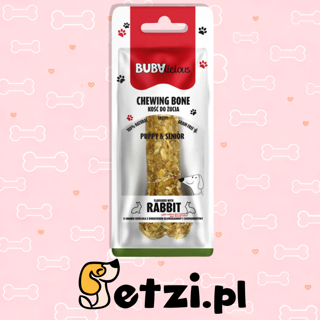 BUBALICIOUS KOŚĆ PUPPY & SENIOR – WSPARCIE STAWÓW KRÓLIK 12 CM