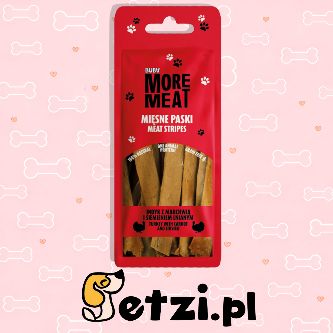 BUBALICIOUS MORE MEAT PASKI INDYK MARCHEW SIEMIĘ 70G