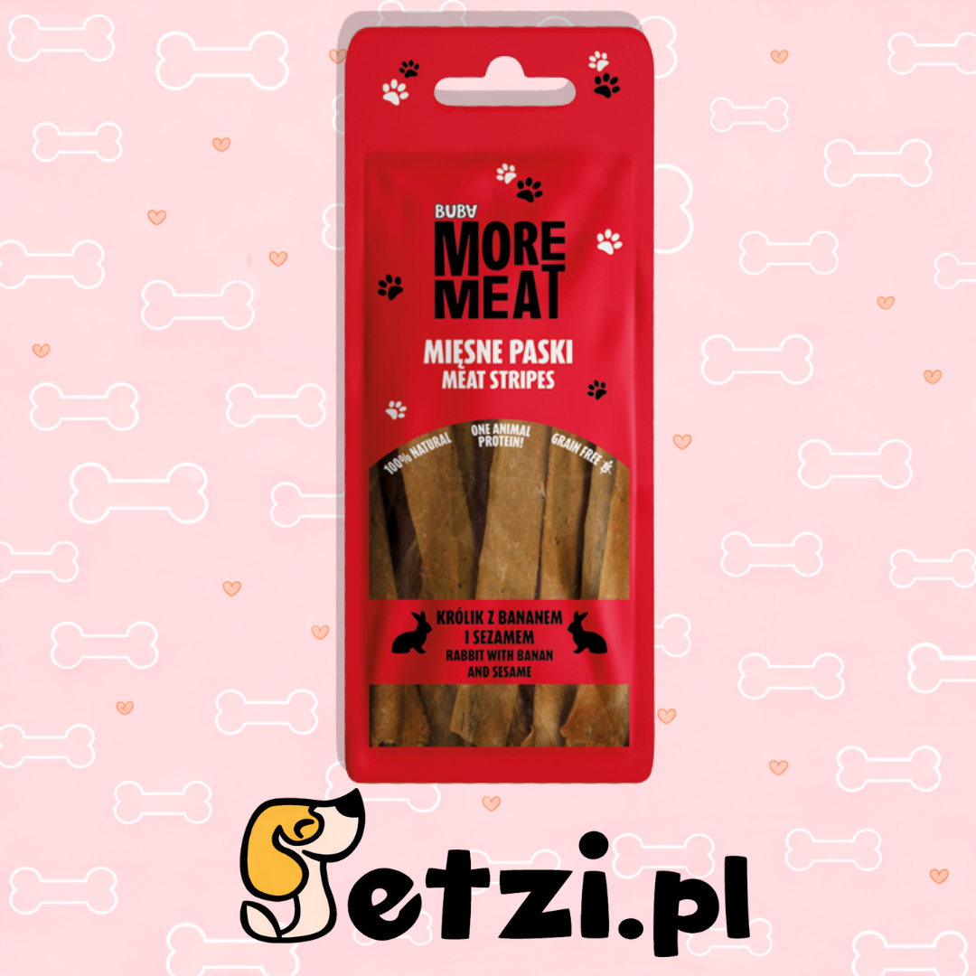 BUBA MORE MEAT PASKI KRÓLIK Z BANANEM I SEZAM 70G