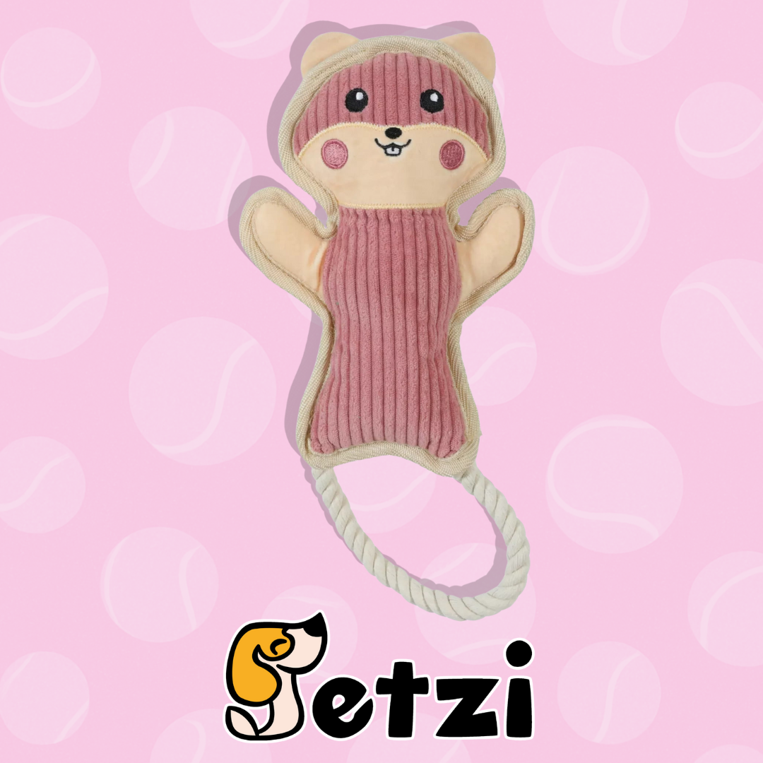 ZOLUX CHOMIK BUDDY ZABAWKA PLUSZOWA DLA PSA, 28CM - RÓŻOWY / NIEBIESKI