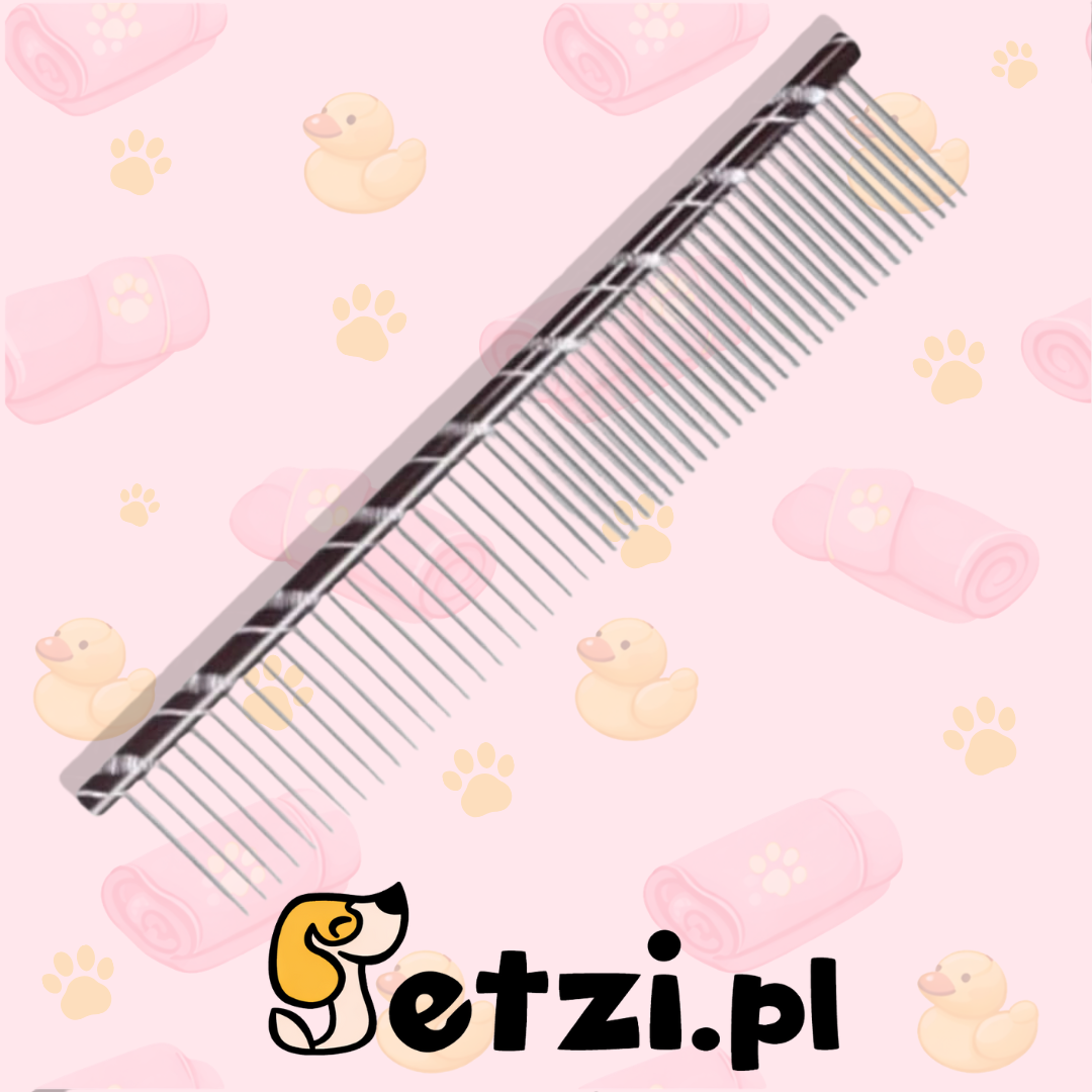 CHADOG GRZEBIEŃ METALOWY 16CM MIESZANY 50/50 CZARNY