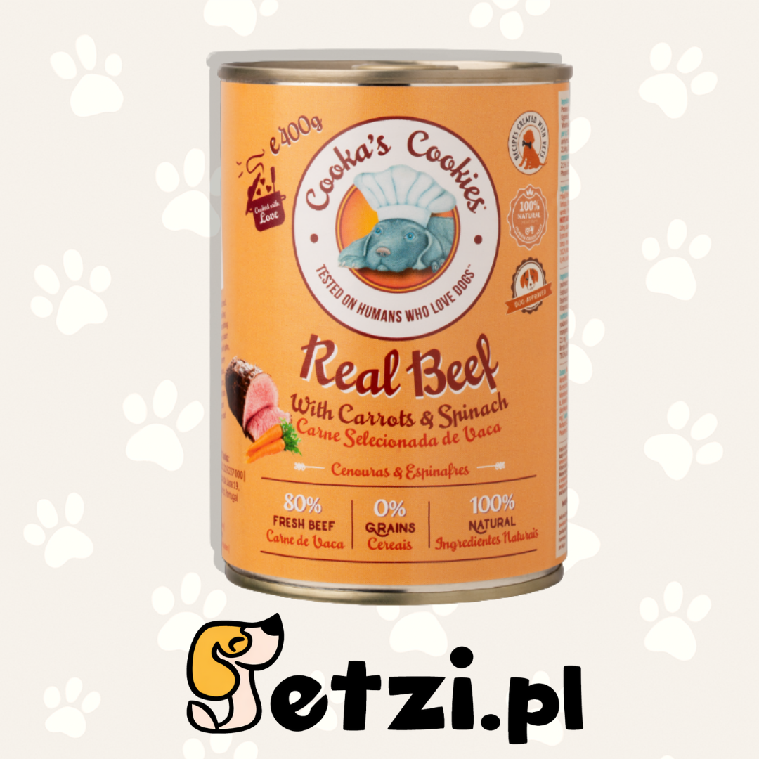 COOKAS COOKIES MOKRA KARMA DLA PSA REAL BEEF 400G