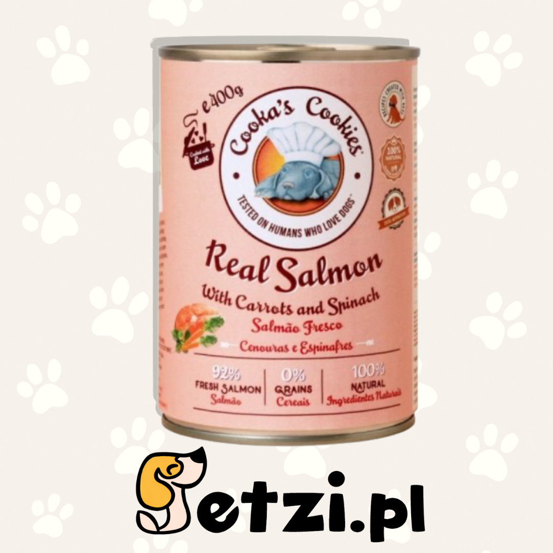 COOKAS COOKIES MOKRA KARMA DLA PSA REAL SALMON 400G