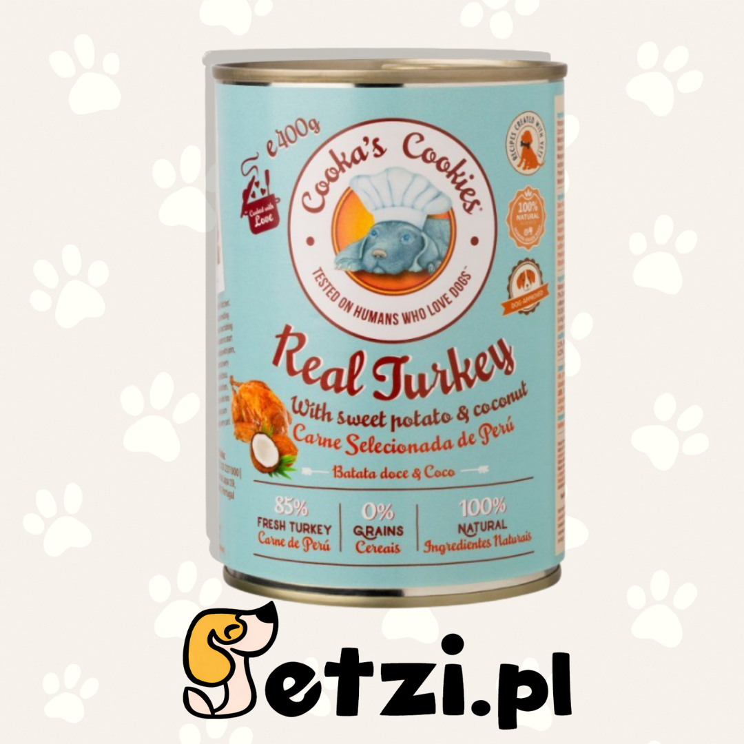 COOKAS COOKIES MOKRA KARMA DLA PSA REAL TURKEY 400G