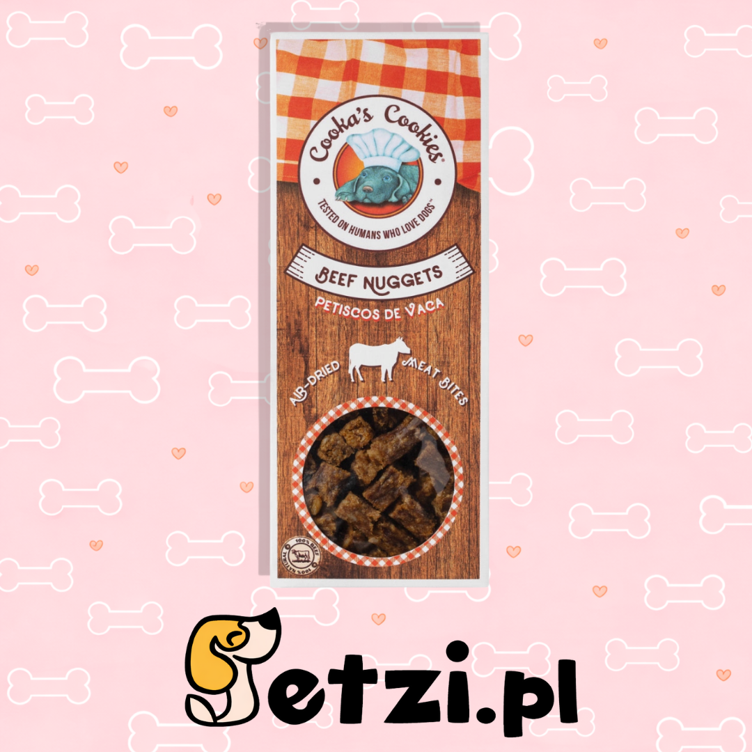 COOKAS COOKIES PRZYSMAKI DLA PSA BEEF NUGGETS NUGGETSY Z WOŁOWINY 60G