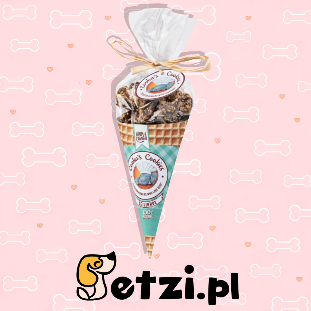 COOKAS COOKIES PRZYSMAKI DLA PSA LITTLE CHICKEN AND TUNA KISSES Z KURCZAKA I TUŃCZYKA 50G