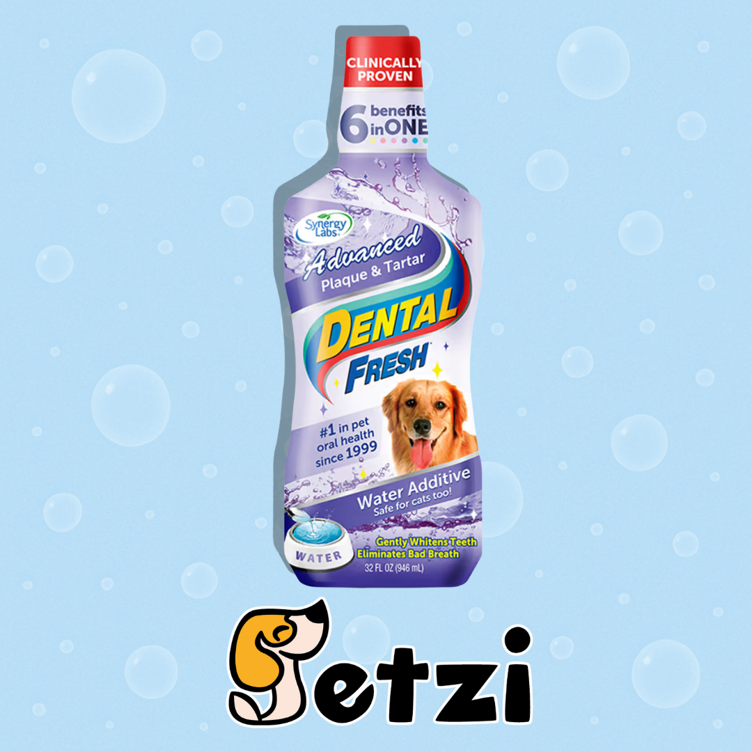 DENTAL FRESH KAMIEŃ I OSAD – PŁYN DO HIGIENY JAMY USTNEJ DLA PSA (DODATEK DO WODY), 237ML