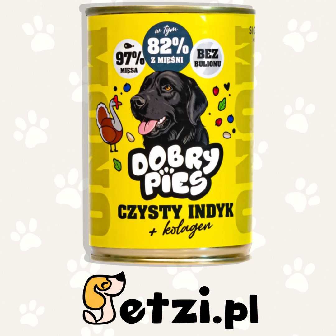 DOBRY PIES MONO MOKRA KARMA DLA PSA CZYSTY INDYK 400g