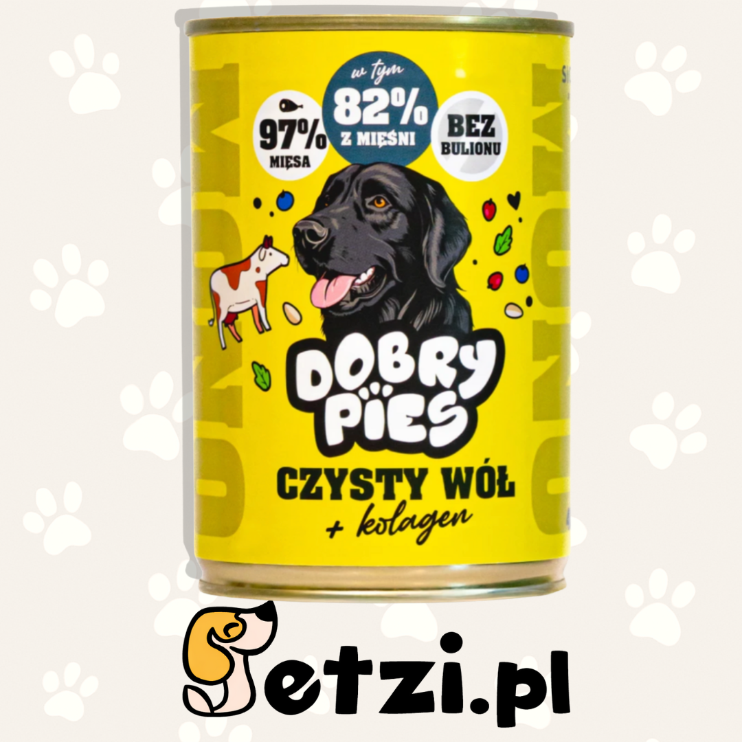 DOBRY PIES MONO MOKRA KARMA DLA PSA CZYSTY WÓŁ 400g