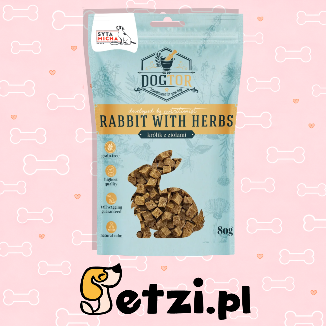 DOGTOR PRZEKĄSKI RELAKSUJĄCE Z KRÓLIKIEM 80G
