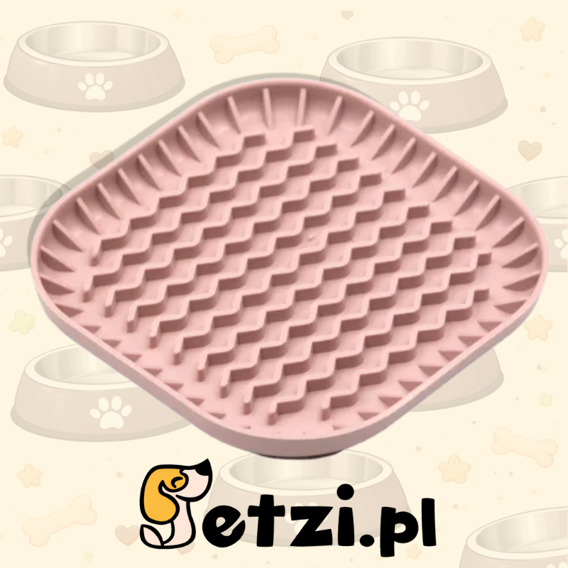 FIBOO FIBOOWL S RÓŻOWY - MISKO-MATA SPOWALNIAJĄCA