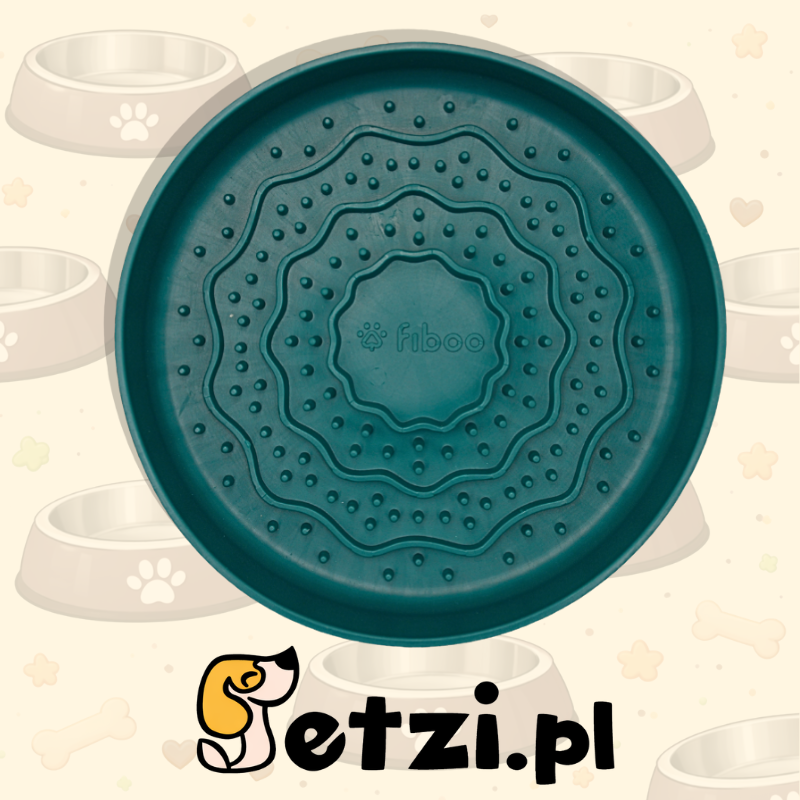 FIBOO LICK FIBOOWL MINI BUTELKOWA ZIELEŃ - Ø 15 cm