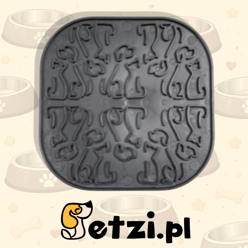 FIBOO LOLLIPOP - CIEMNY SZARY - MATA DO LIZANIA 19 × 19CM