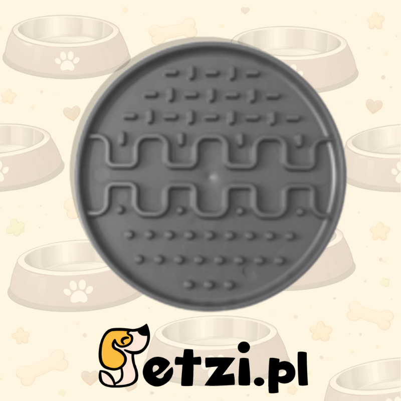 FIBOO LOLLIPOP MINI - CIEMNY SZARY - WKŁADKA DO MISKI Ø 13 CM