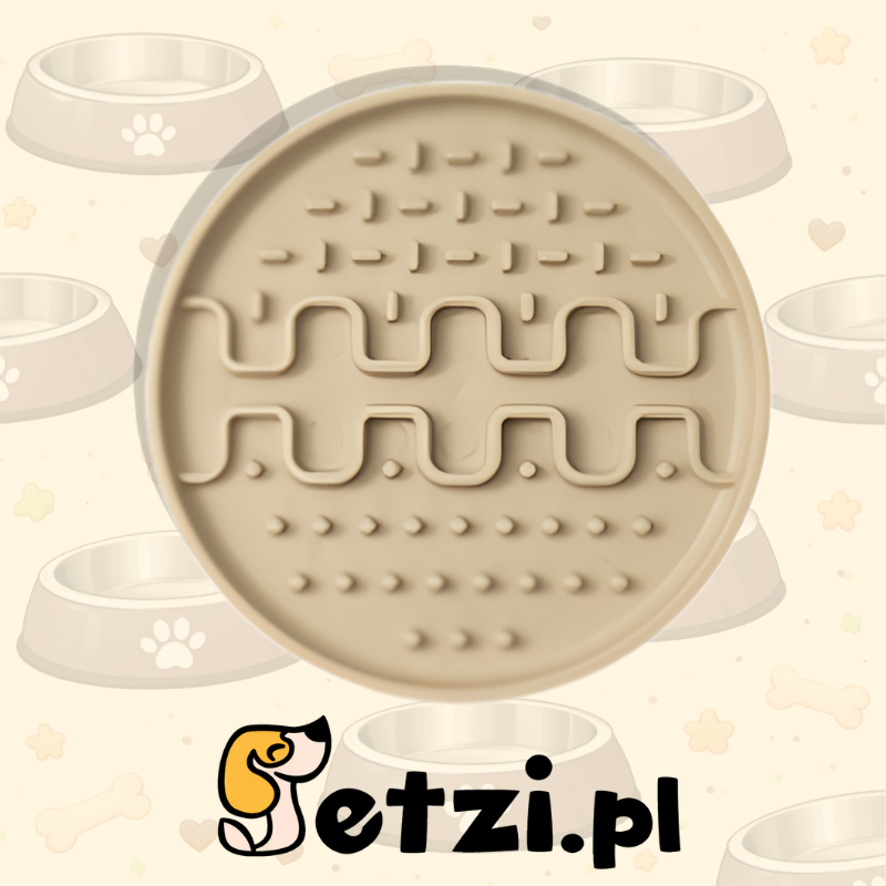 FIBOO LOLLIPOP MINI BEŻOWY - WKŁADKA DO MISKI Ø 13 CM