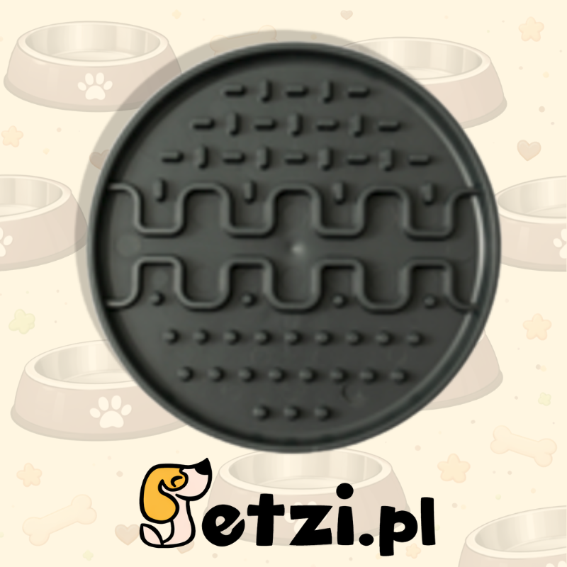 FIBOO LOLLIPOP MINI CZARNY - CZARNA WKŁADKA DO MISKI Ø 13 CM