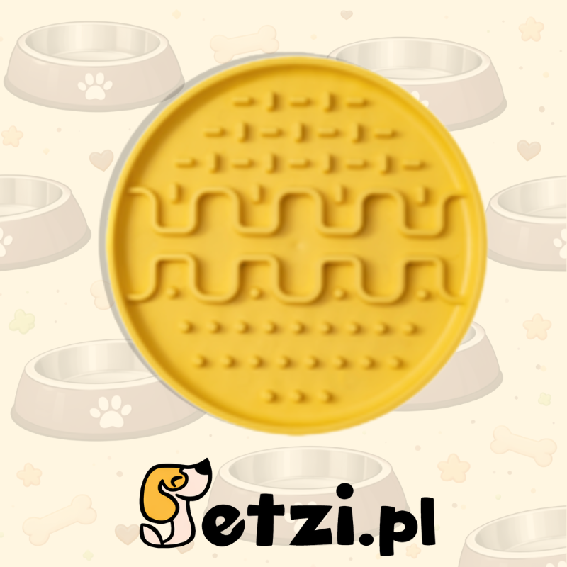 FIBOO LOLLIPOP MINI ŻÓŁTY - WKŁADKA DO MISKI Ø 13 CM