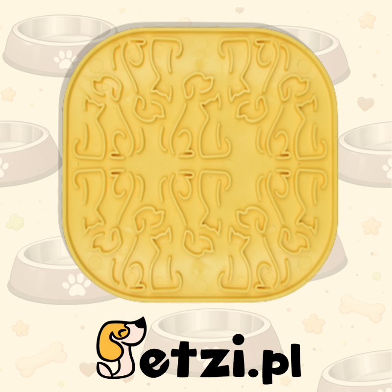 FIBOO LOLLIPOP ŻÓŁTY - MATA DO LIZANIA 19 X 19CM