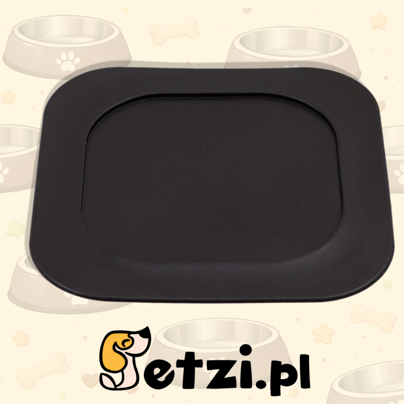 FIBOO MATA POD MISKĘ L CZARNY - MATA ANTYPOŚLIZGOWA