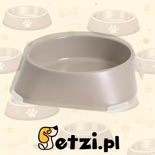 FIBOO MISKA M 400 ML BEŻOWY - STYLOWA I STABILNA MISECZKA