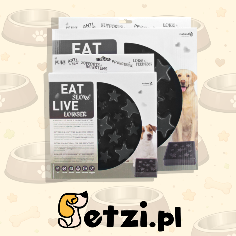 EAT SLOW LIVE LONGER STAR GREY L