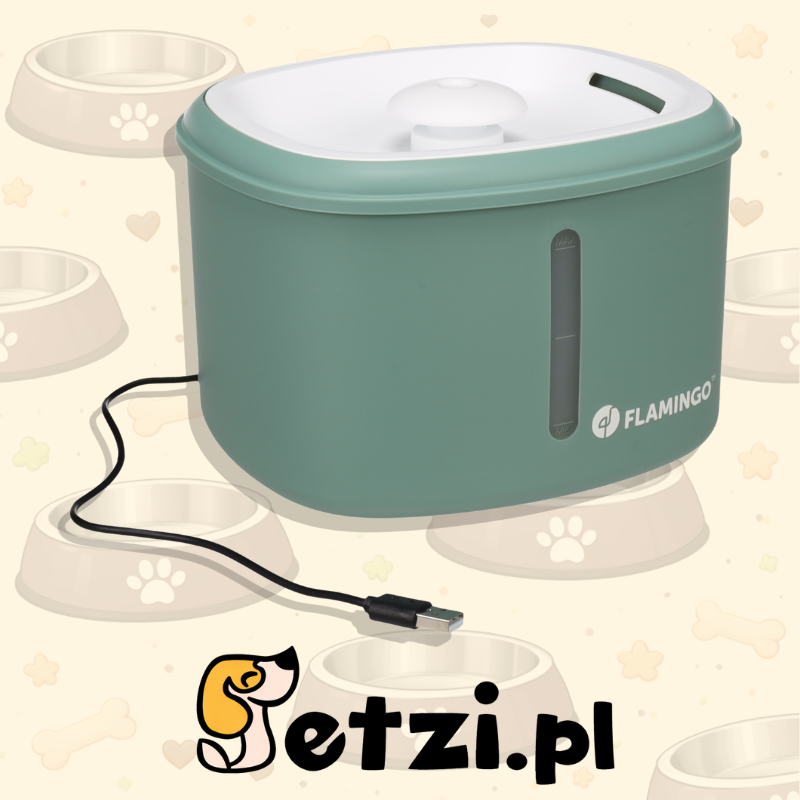 FLAMINGO DRINKING FOUNTAIN FINTO GREEN 2,5L