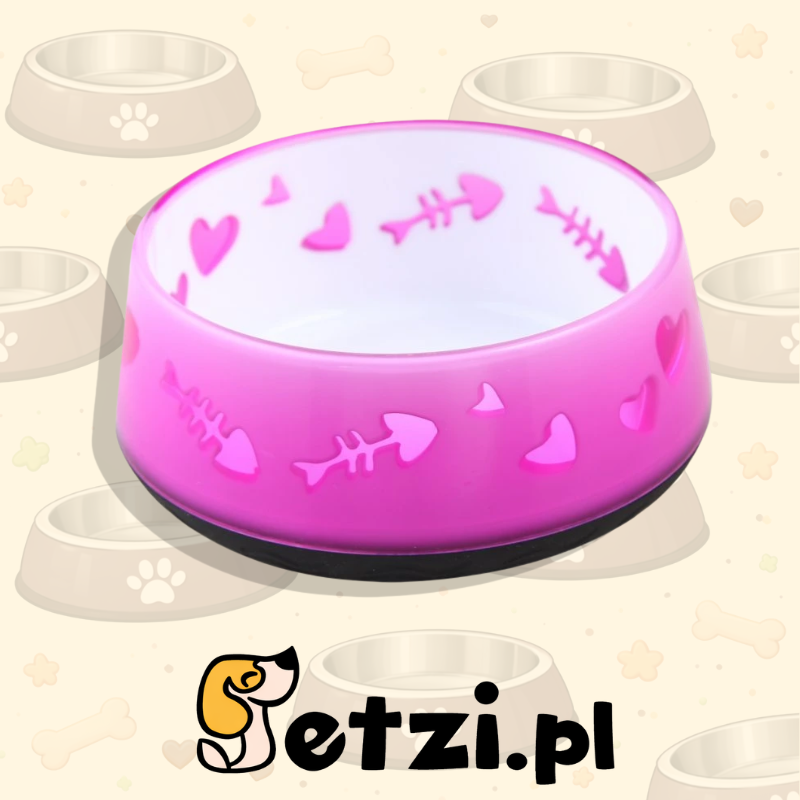 AFP KITTY LOVE BOWL PINK