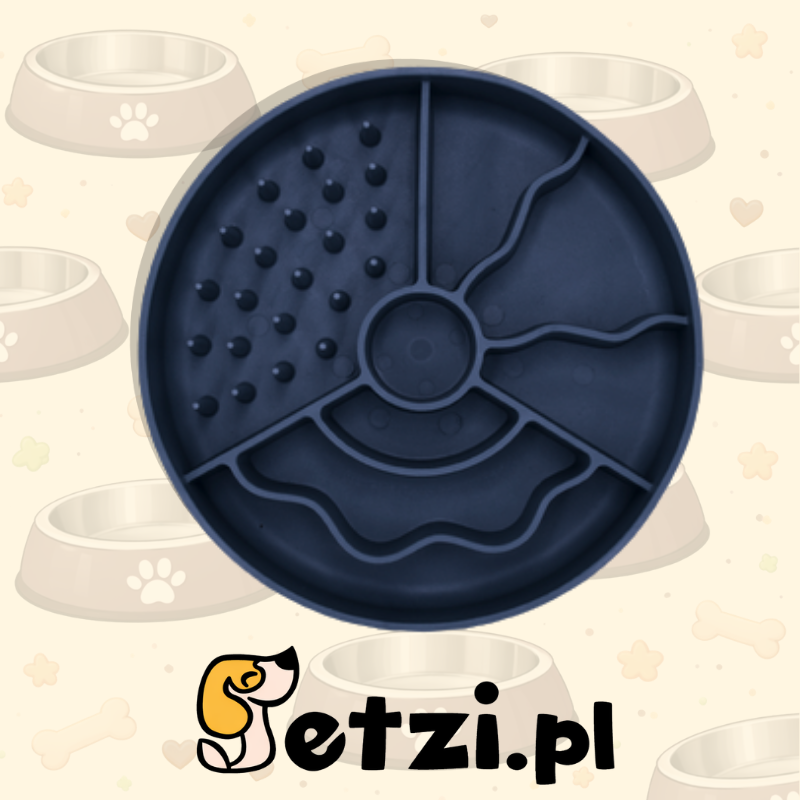 FIBOO SLOW FIBOOWL GRANATOWY - MISKA SPOWALNIAJĄCA