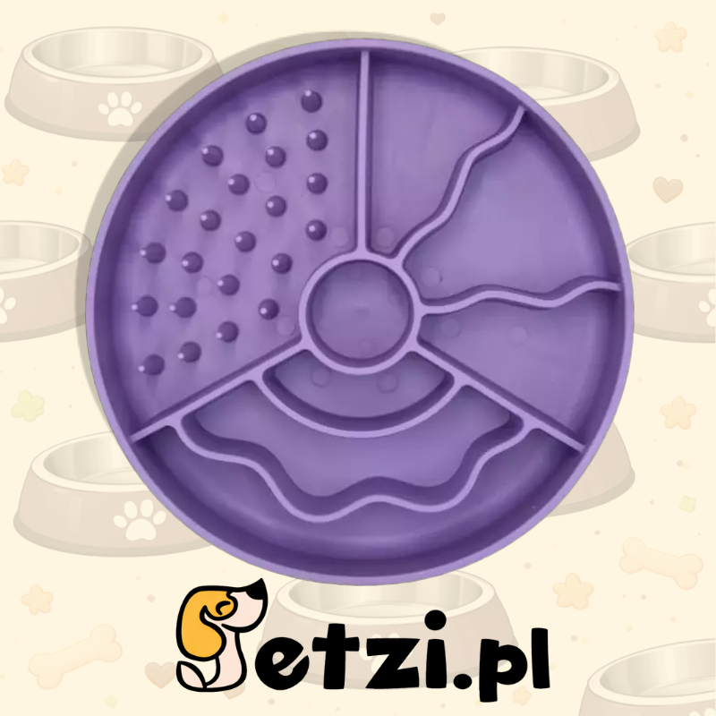 FIBOO SLOW FIBOOWL MINI FIOLETOWY - MISKA SPOWALNIAJĄCA
