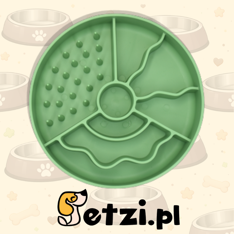 FIBOO SLOW FIBOOWL MINI ZIELONY - MISKA SPOWALNIAJĄCA