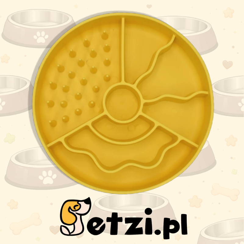 FIBOO SLOW FIBOOWL ŻÓŁTY - MISKA SPOWALNIAJĄCA