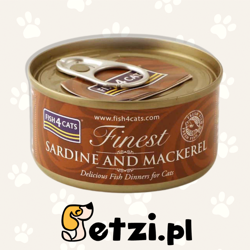 FISH4CATS MOKRA KARMA DLA KOTA SARDINE WITH MACKEREL 70G