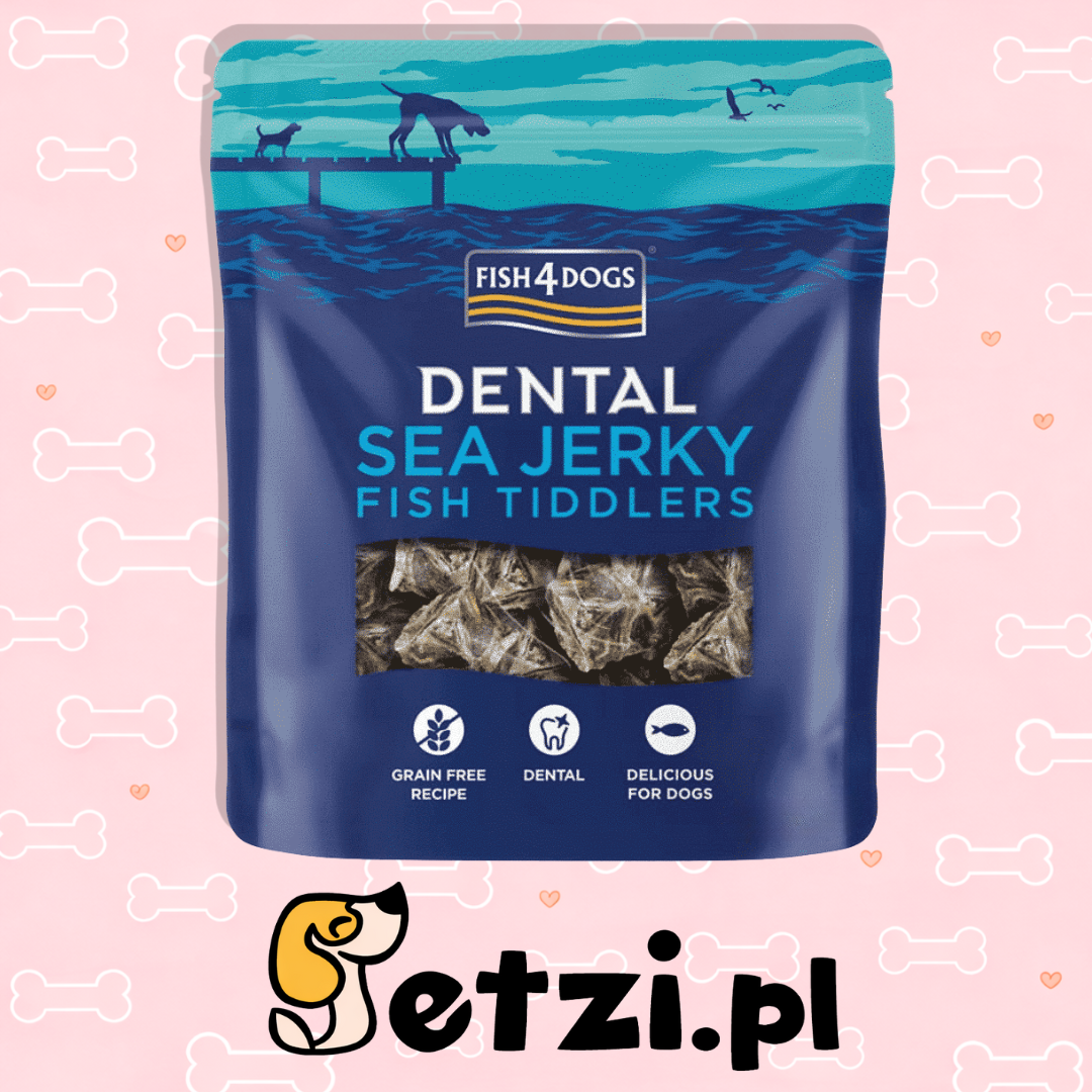 FISH4DOGS DENTAL SEA JERKY PRZYSMAKI DLA PSA FISH TIDDLERS 575G